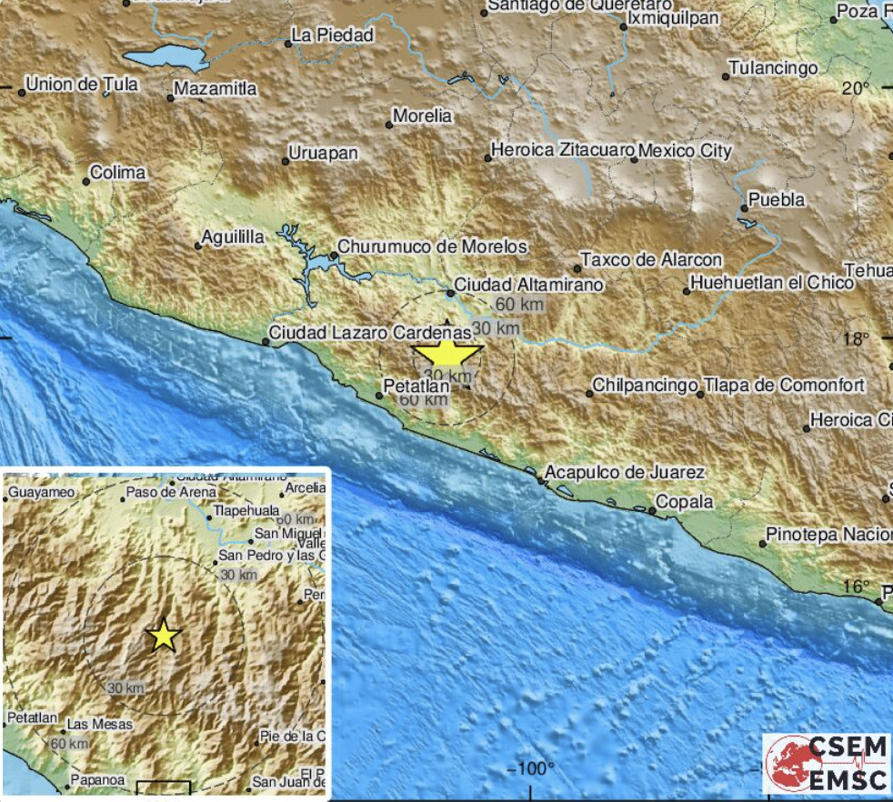 Magnitude 5.2 Earthquake Strikes Southern Mexico image